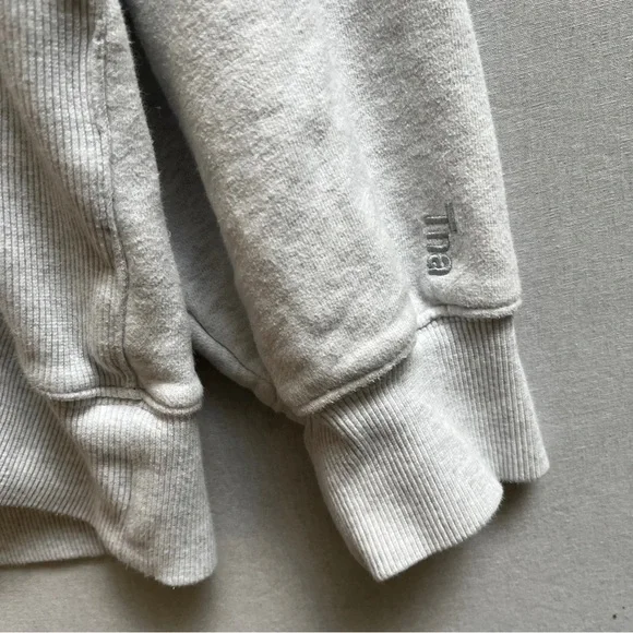 TNA Aritzia Terry Fleece Boyfriend Hoodie Sz L - Picture 6 of 8